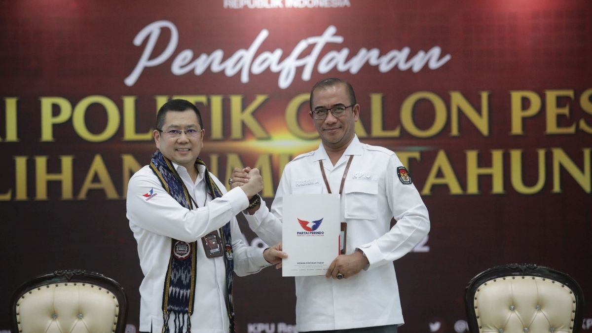 Resmi Daftar ke KPU, Hary Tanoesoedibjo Targetkan Partai Perindo Raih 60 Kursi DPR RI