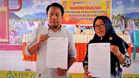 Bawaslu Kabupaten Gorontalo Jajaki Kerja Sama dengan SMAN 1 Dungalio