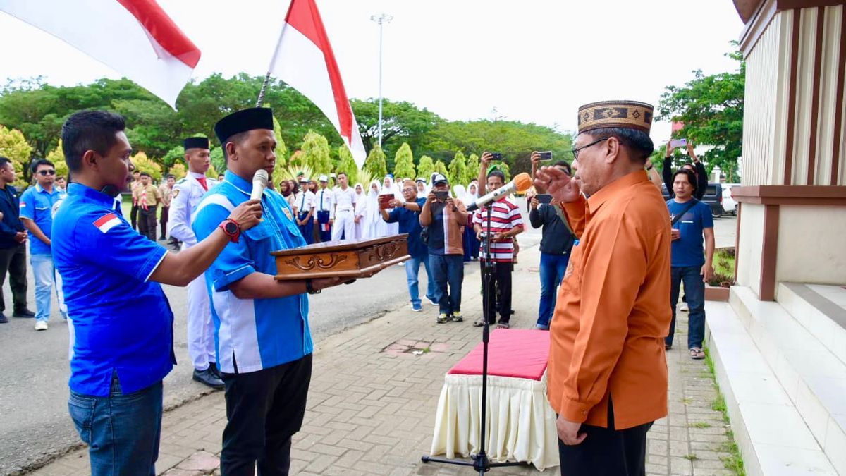 Kirab Bendera 23 Januari Disambut Meriah di Gorontalo Utara