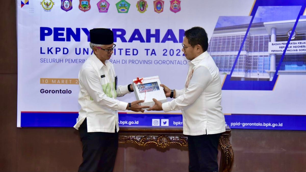 Pemprov Gorontalo Serahkan LKPD TA 2022 ke BPK