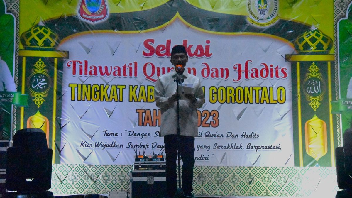 Nelson Resmi Buka STQH Tingkat Kabupaten Gorontalo