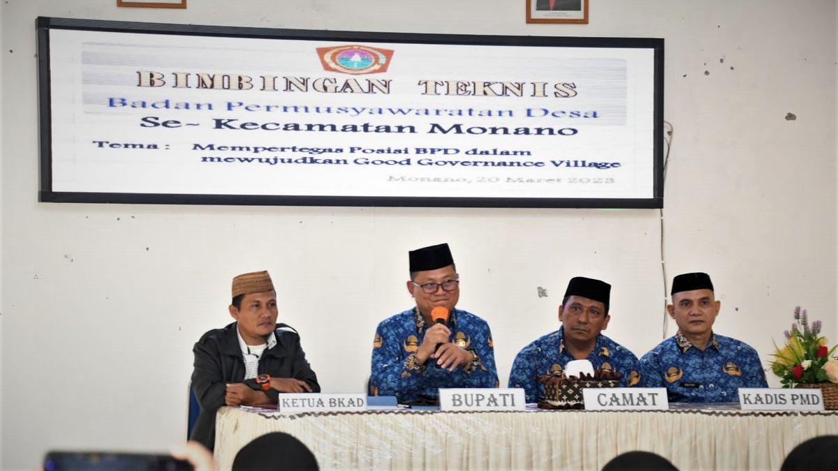 Wujudkan Good Governance Village, BPD se-Kecamatan Monano Gelar Bimtek