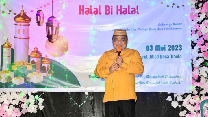 Ini Pesan Wabup Hendra Saat Hadiri Halal Bi Halal Di Desa Tinelo