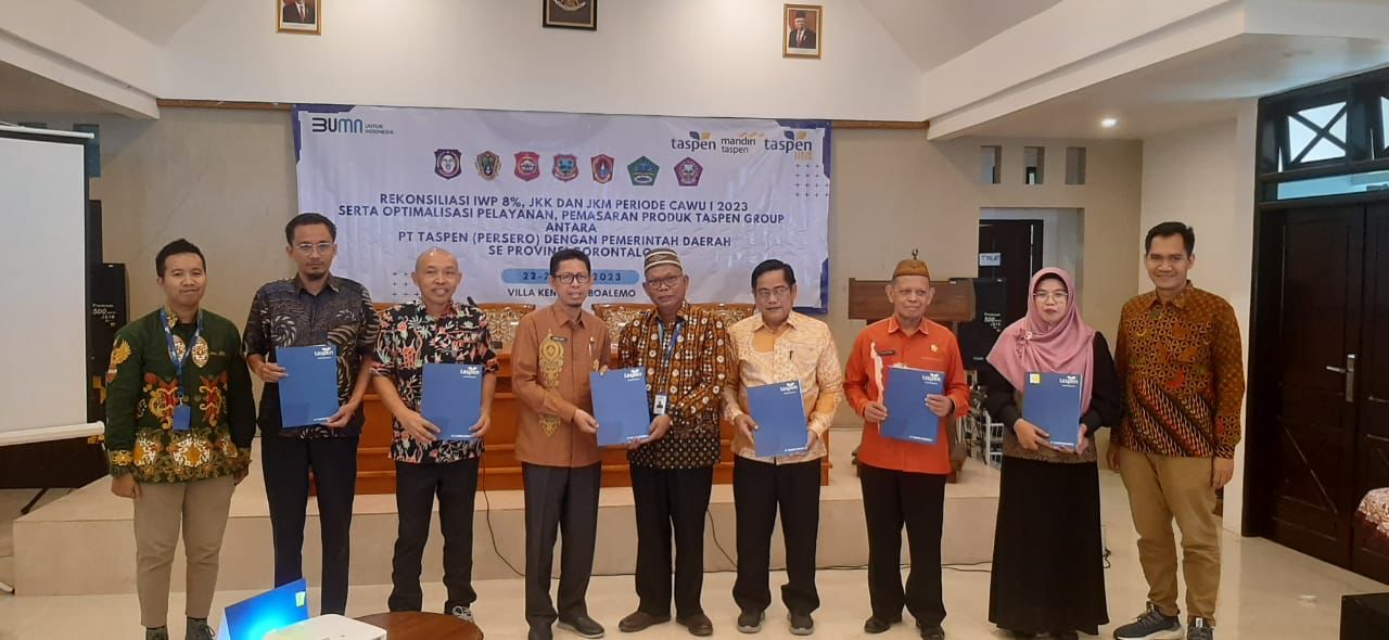 BKP Gorontalo dan PT Taspen Gelar Rakor Optimalisasi Layanan dan Manfaat Taspen