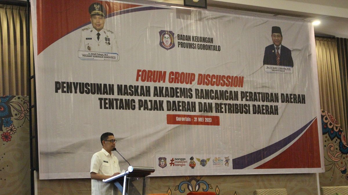 BKP Gorontalo Gelar FGD Tentang Ranperda Pajak dan Retribusi Daerah