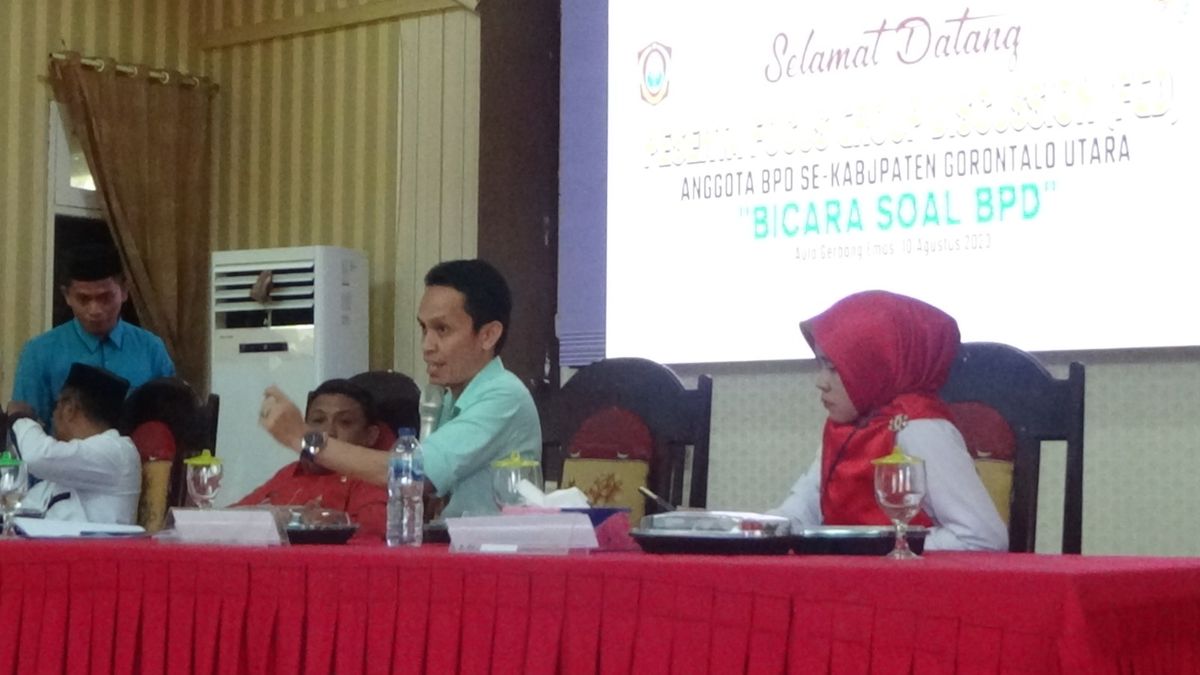 Badan Keuangan Gorut Jadi Narasumber FGD Bersama BPD