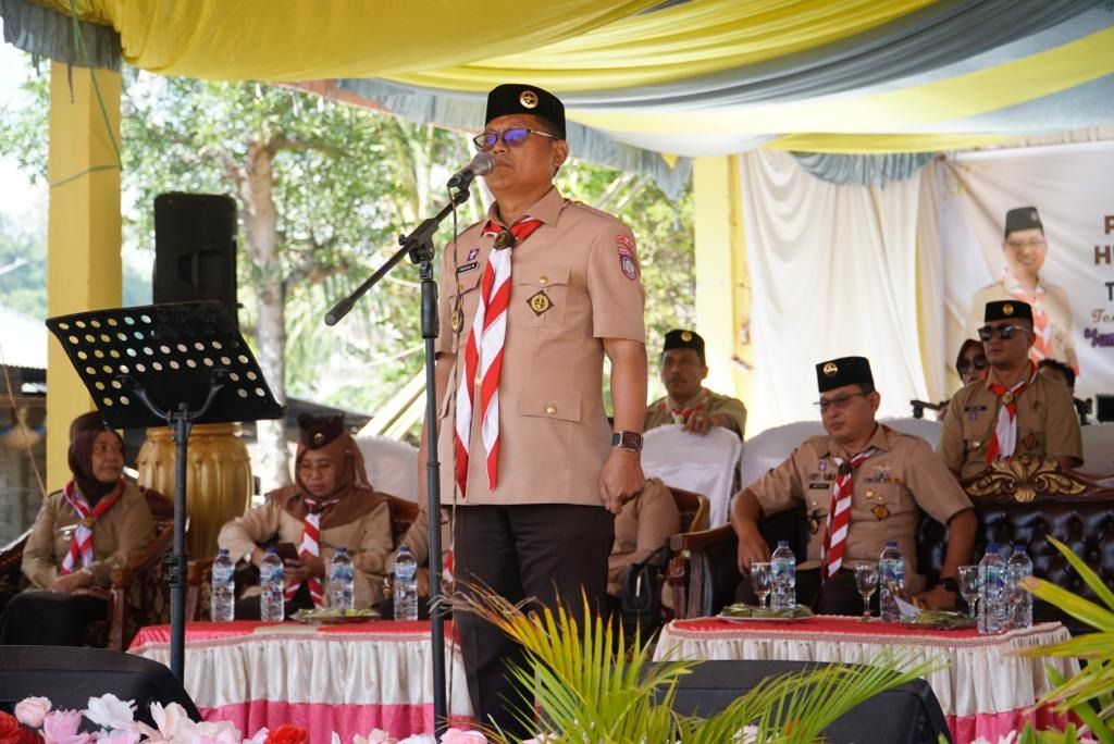 Bupati Gorontalo Utara Pimpin Apel HUT Gerakan Pramuka ke-62‌‌