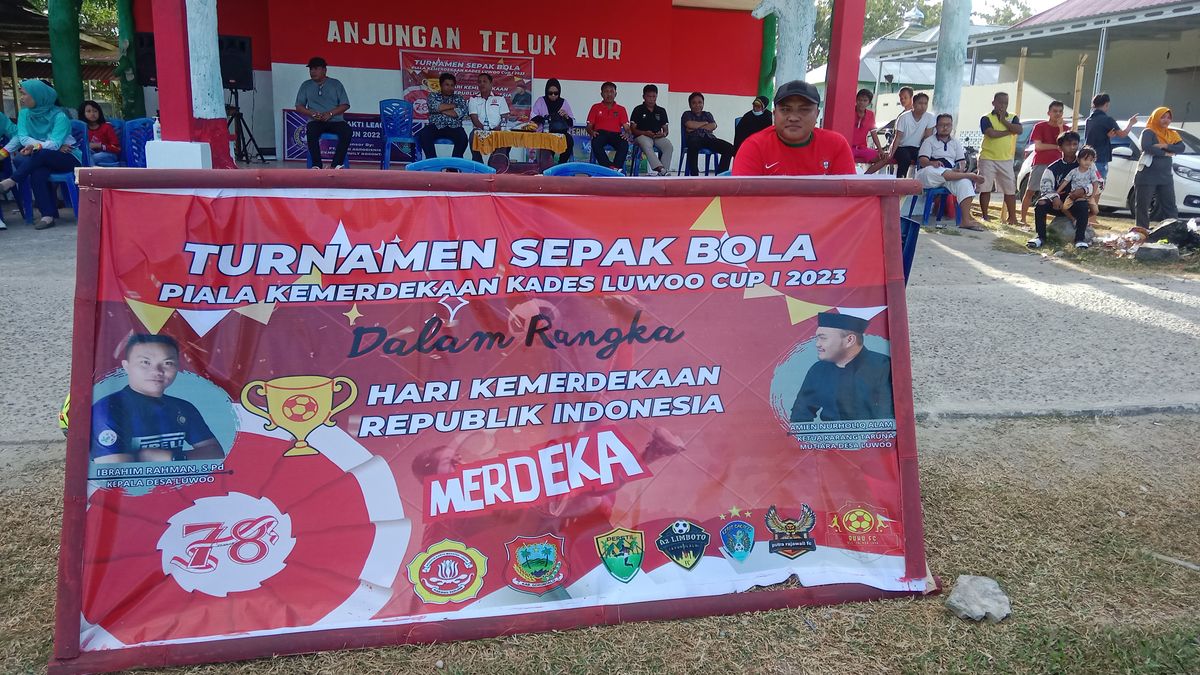 Turnamen Sepak Bola Piala Kemerdekaan Kades Luwoo Cup Resmi Digelar