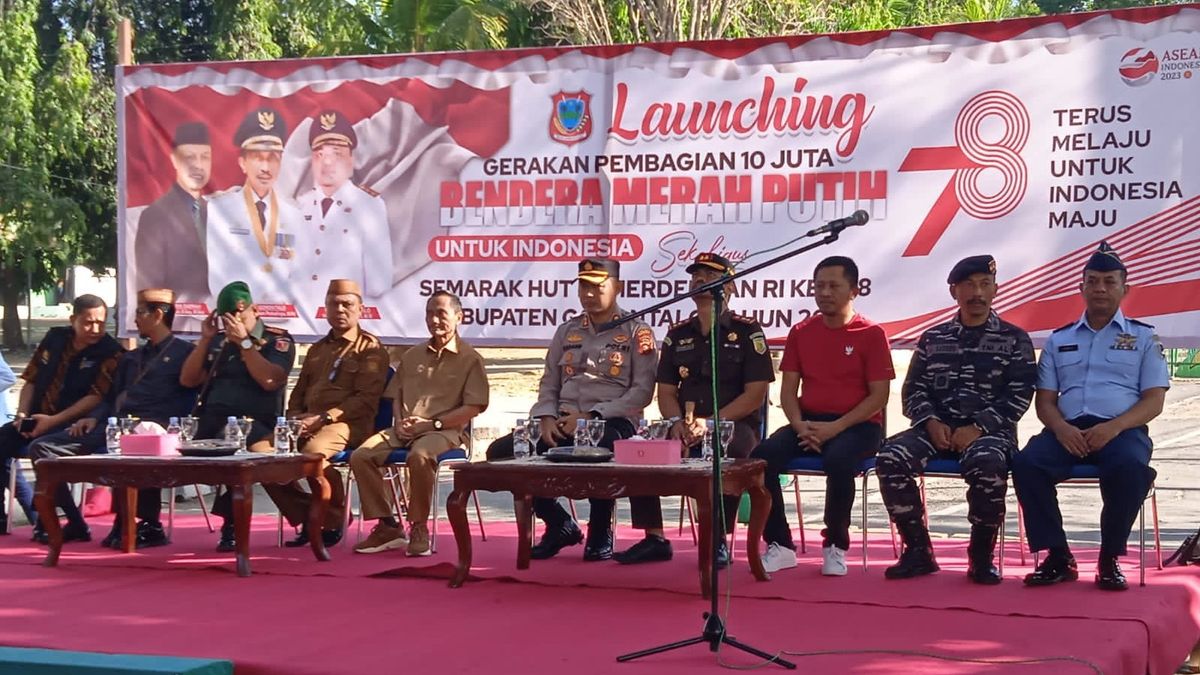 Pemkab Gorontalo Luncurkan Gerakan Pembagian 10 Juta Bendera Merah Putih