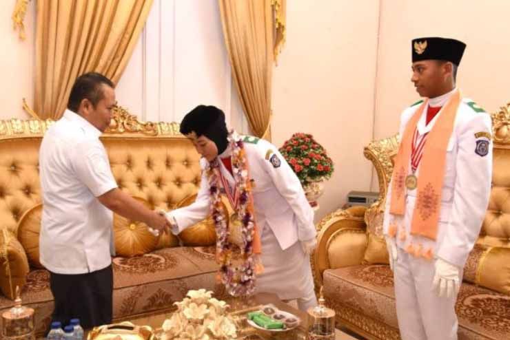 Gubernur Gorontalo Sambut Dua Paskibraka Nasional