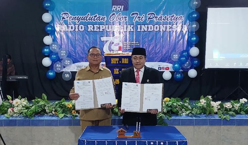 Pemkab Gorut Jalin Kerja Sama dengan LPP-RRI Gorontalo