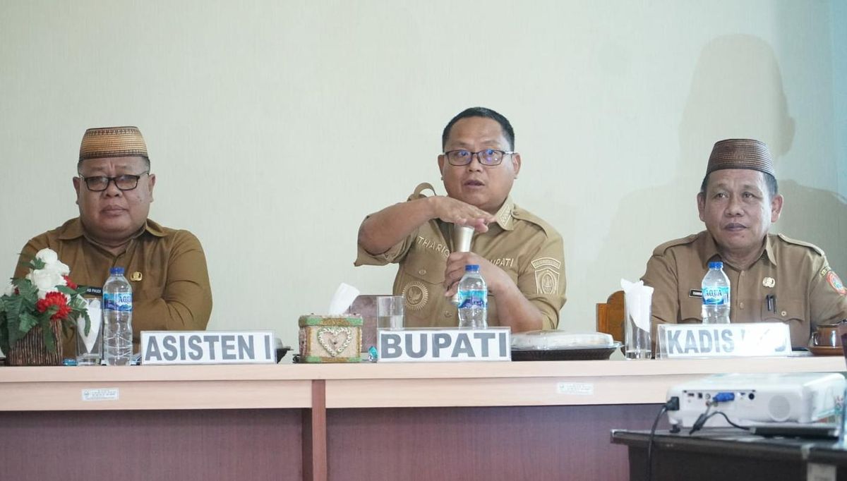 Bupati Gorut Evaluasi Data Kemiskinan Ekstrim Kecamatan