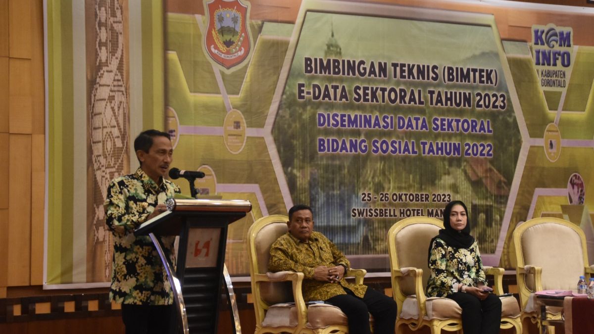 Kominfo Kabupaten Gorontalo Gelar Bimtek E-Data Sektoral Tahun 2023