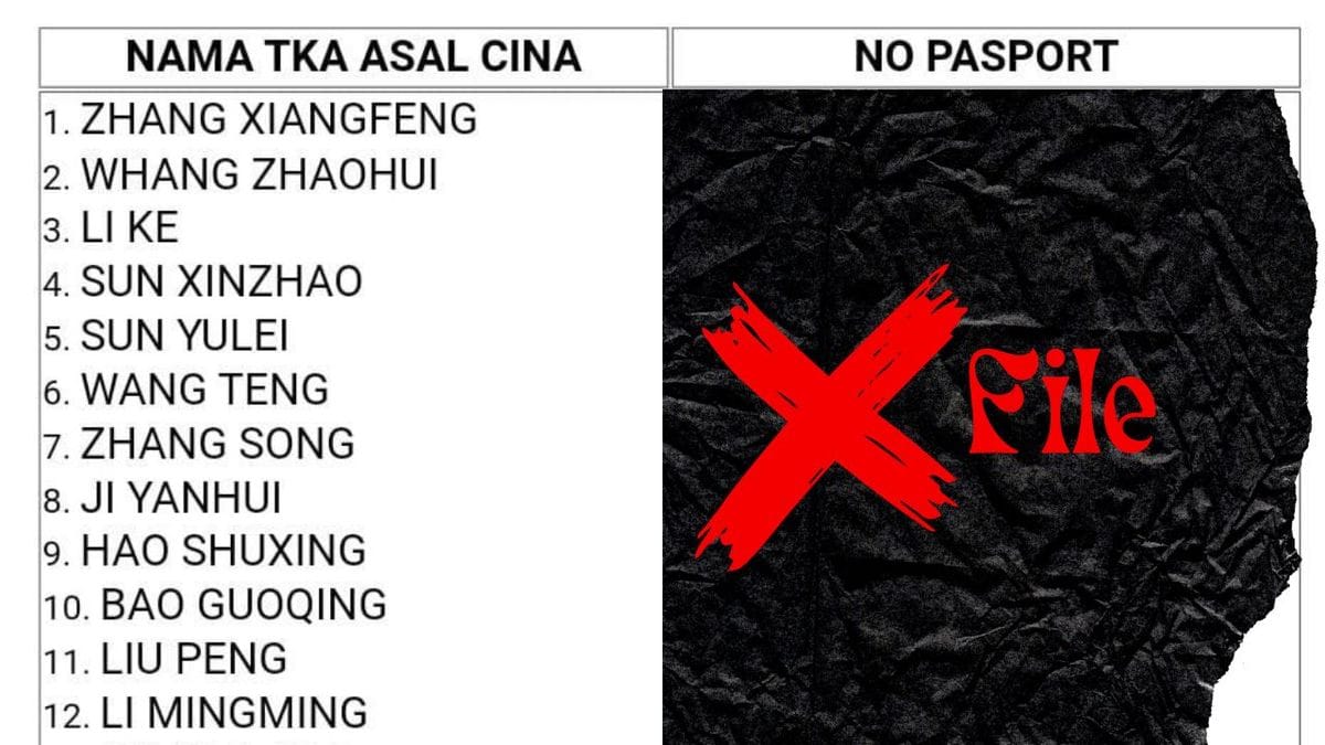 4 Orang TKA China di PLTU Tanjung Karang Tidak Mengantongi Izin Tinggal