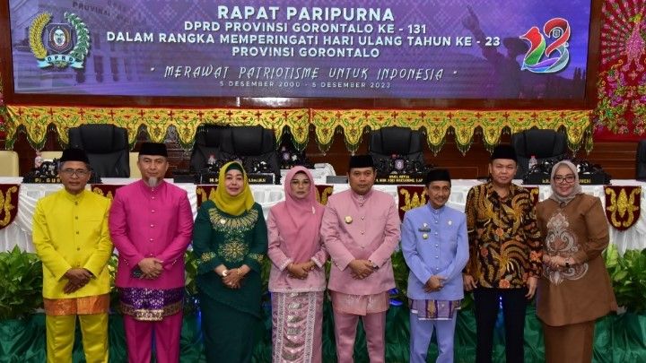 Nelson Pomalingo Hadiri Rapat Paripurna Dalam Rangka HUT ke-23 Provinsi Gorontalo