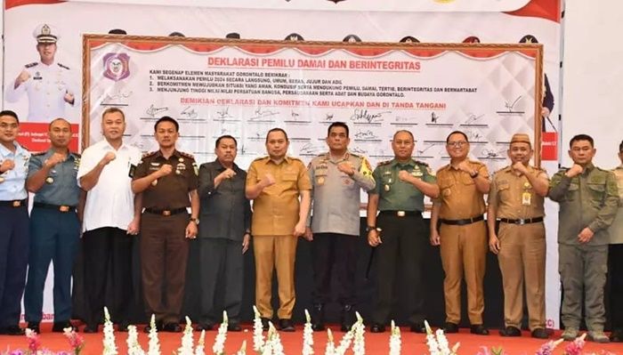 Bupati Gorut Ikuti Deklarasi Pemilu Damai