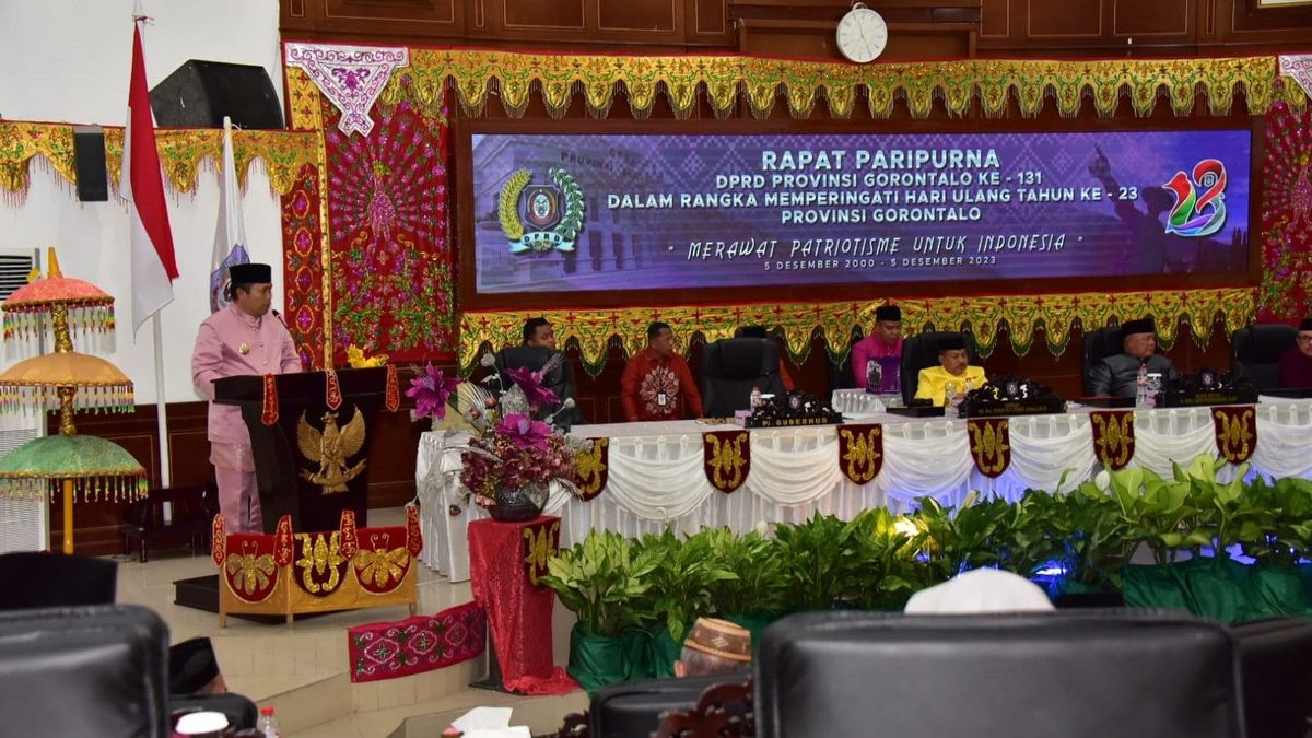 Rayakan HUT ke-23, Ismail Pakaya Paparkan Capaian Pemprov Gorontalo