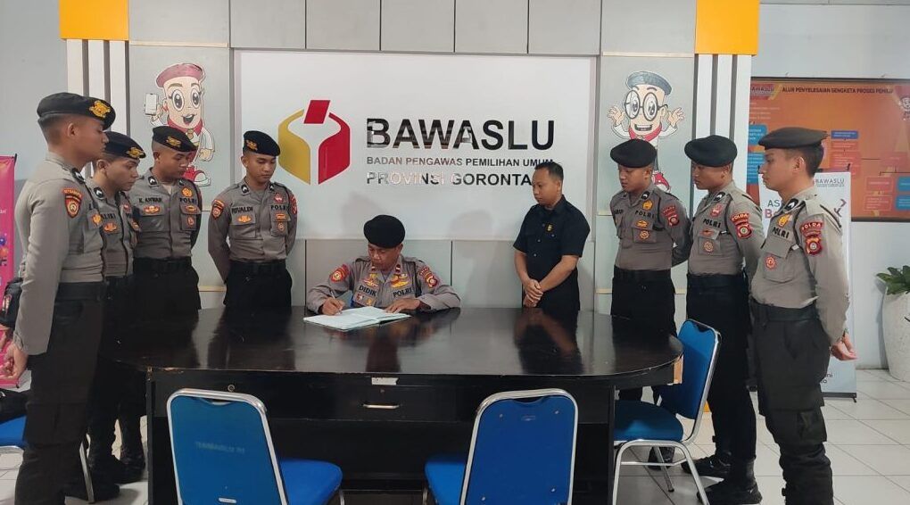 Samapta Polda Gorontalo Gelar Patroli Ke Bawaslu dan KPU