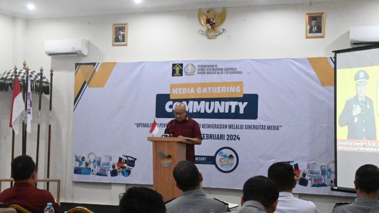 Kantor Imigrasi Kelas I TPI Gorontalo Gelar Media Gathering Community