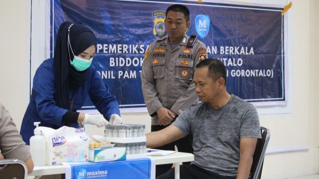 Wakapolda Gorontalo Hadiri kegiatan Pemeriksaan Kesehatan Berkala