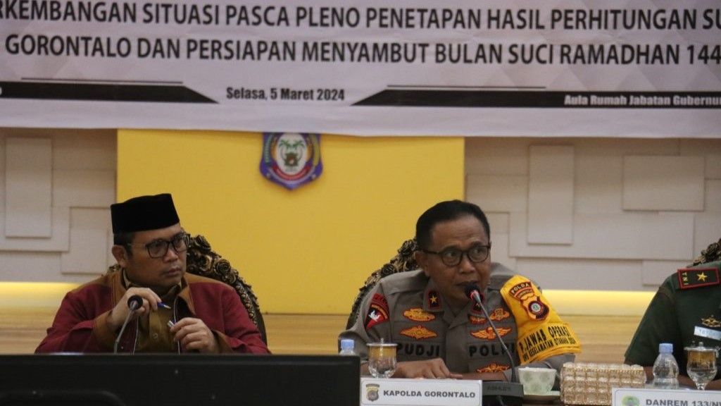 Kapolda Gorontalo Hadiri Rapat Forkopimda Bersama Pj Gubernur