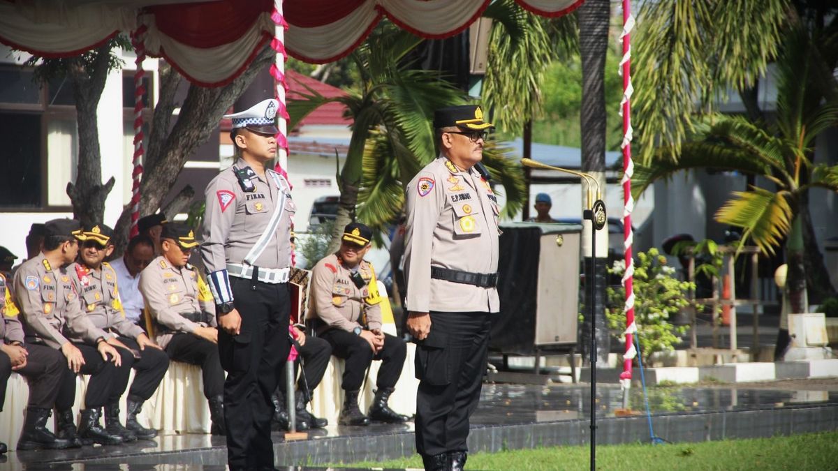 Irwasda Polda Gorontalo Pimpin Apel Gelar Pasukan, Canangkan Aksi Keselamatan Jalan