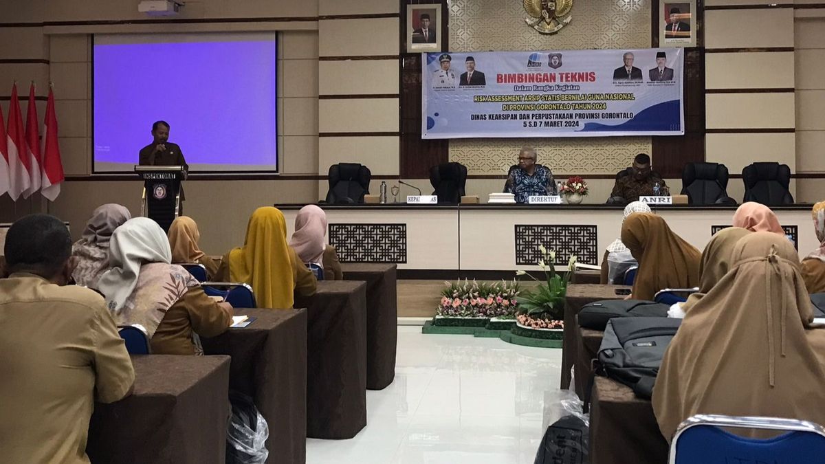 Diarpus Provinsi Gorontalo Gelar Pelatihan Pengelolaan Arsip Bersama ANRI