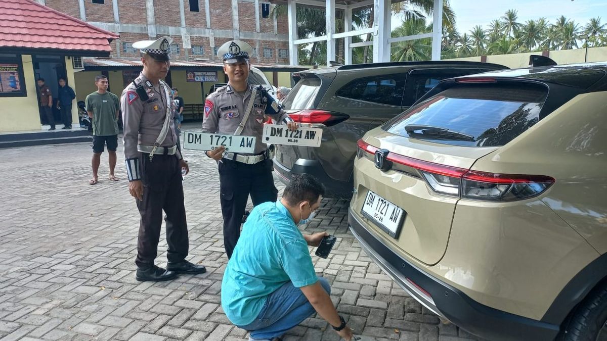 Polda Gorontalo Tindak Tegas Pengguna Plat Nomor Kendaraan Tak Sesuai Spesifikasi