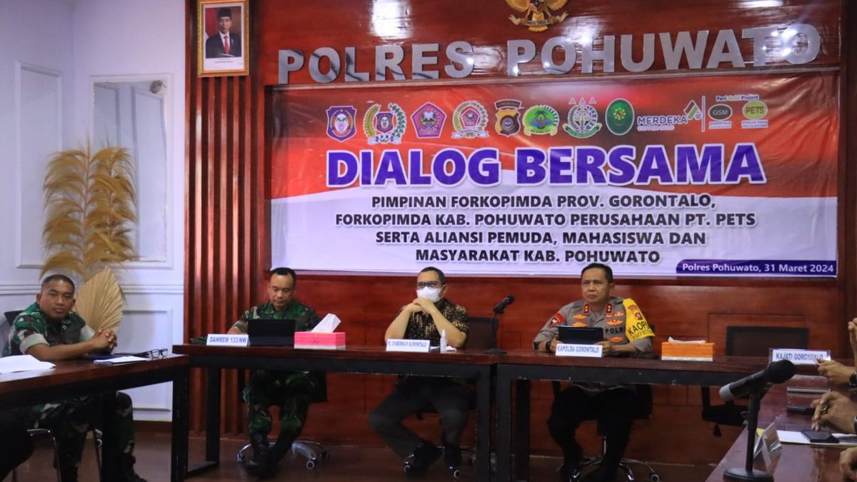 Kapolda Gorontalo Dialog Bersama Forkopimda Provinsi Gorontalo dan Masyarakat Pohuwato