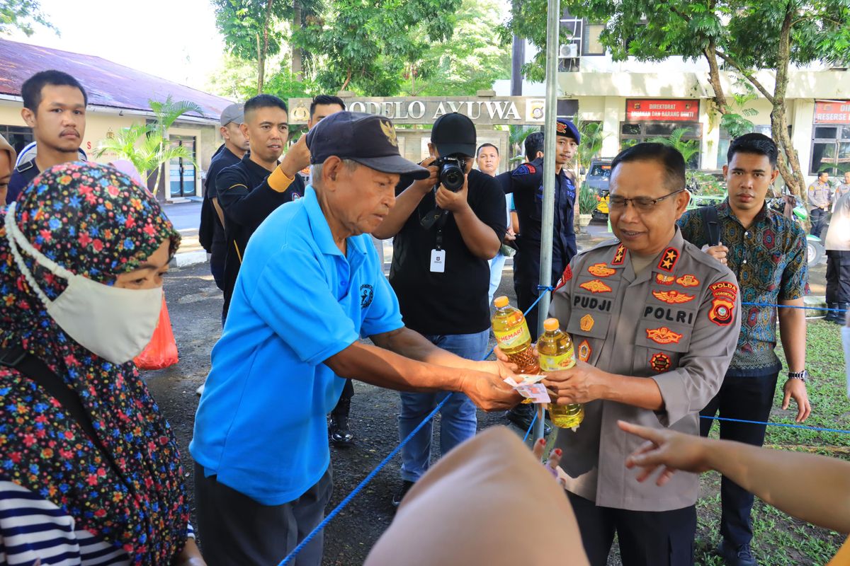 Polda dan Pemprov Gorontalo Gelar Pasar Murah Ramadhan