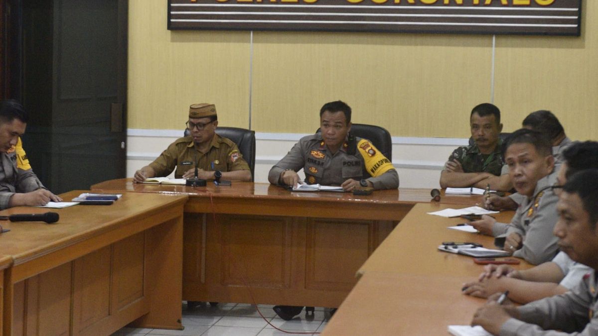 Roni Sampir Rapat Bersama Jajaran Polres Gorontalo dan TNI Bahas Pengamanan Lebaran Ketupat