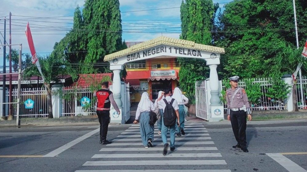 Ditlantas dan Ditsamapta Polda Gorontalo Berkolaborasi Tekan Kemacetan dan Kecelakaan