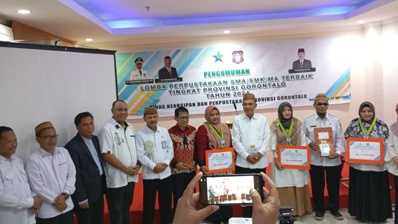 Diarpus Gorontalo Umumkan Hasil Lomba Perpustakaan Tingkat SMA Sederajat