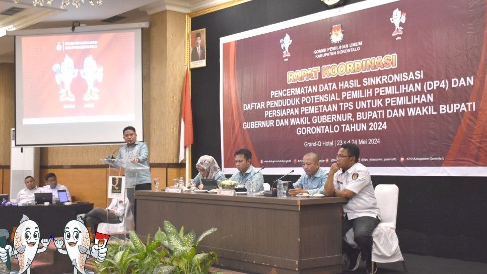 Matangkan Pemilu 2024, KPU Kabupaten Gorontalo Gelar Rakor DP4