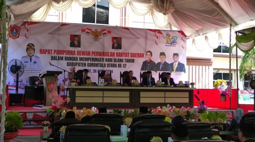 Rapat Paripurna DPRD Rayakan HUT ke-17 Gorontalo Utara