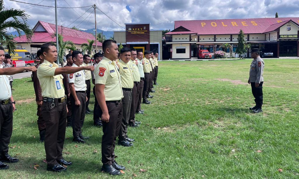 Direktorat Binmas Polda Gorontalo Gelar Pembinaan Terhadap Satpam Di Boalemo