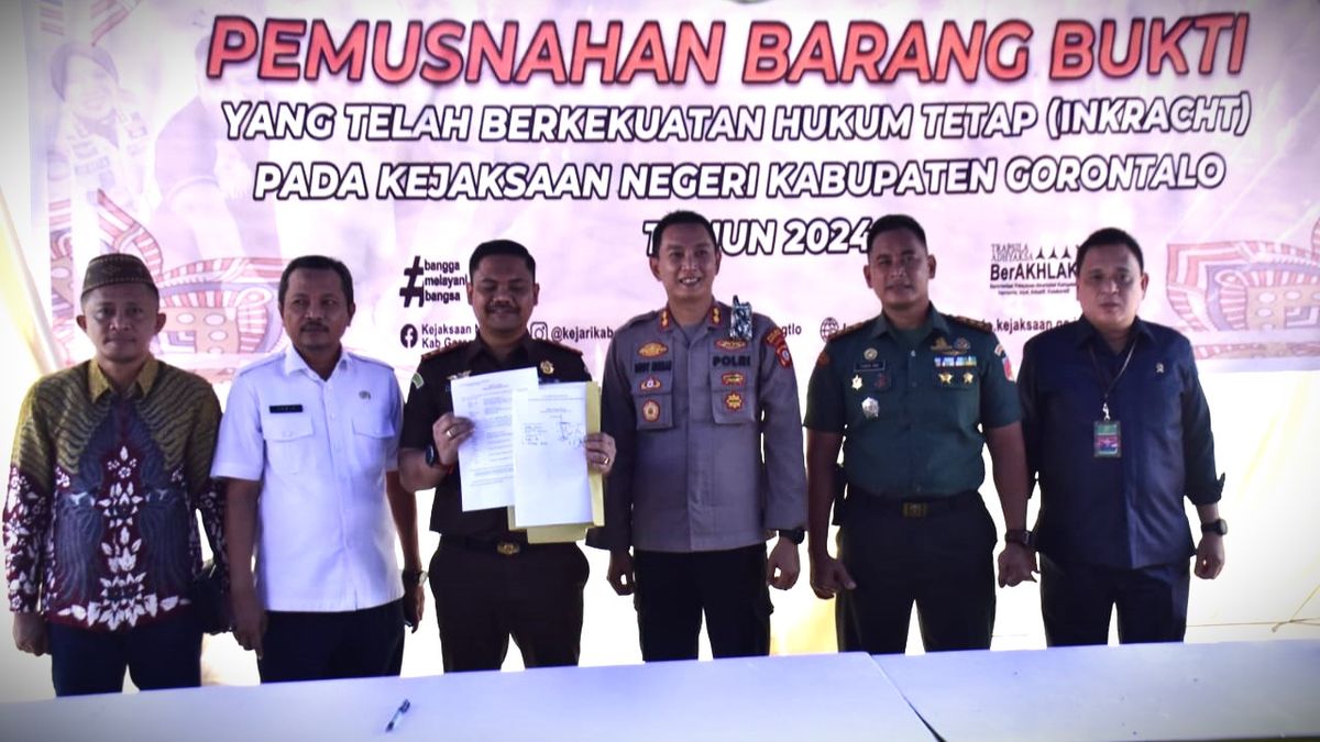 Nawir Tondako Apresiasi Pemusnahan Barang Oleh Kejari Kabupaten Gorontalo