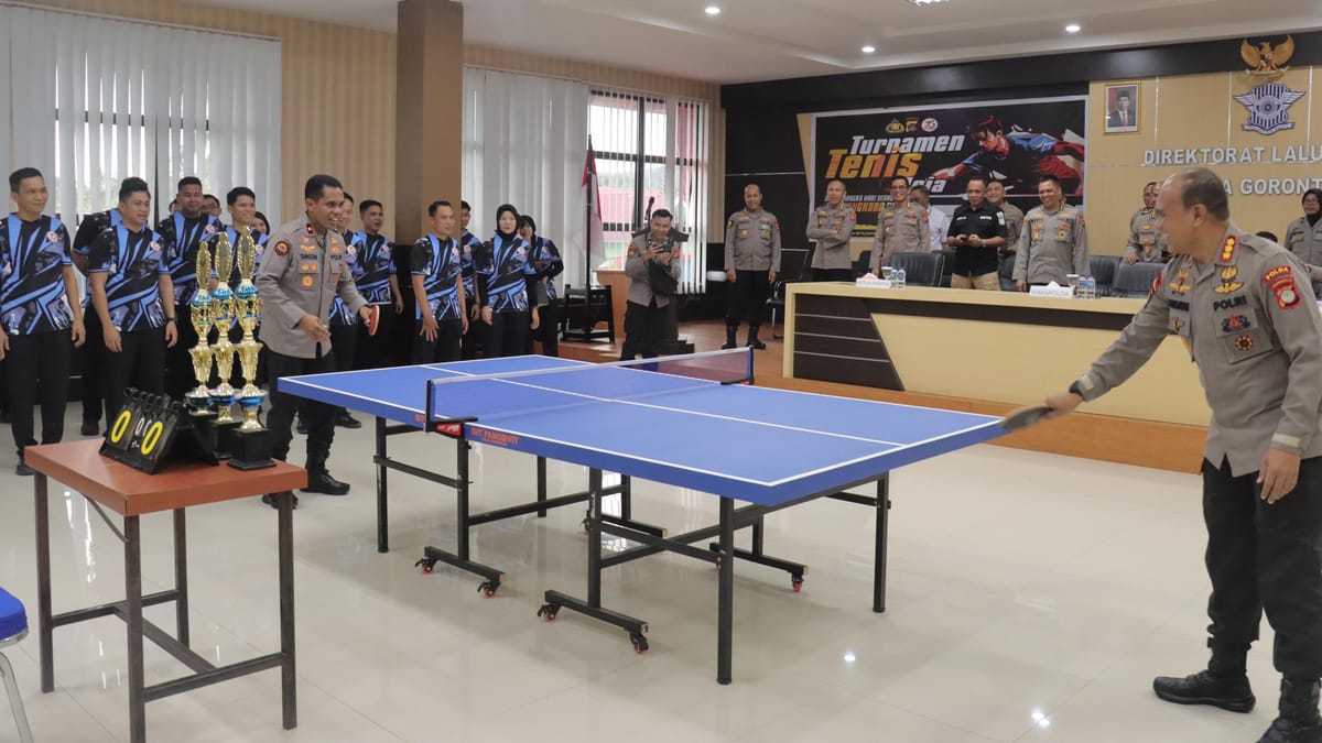 Turnamen Tenis Meja Warnai  HUT Bhayangkara ke-78