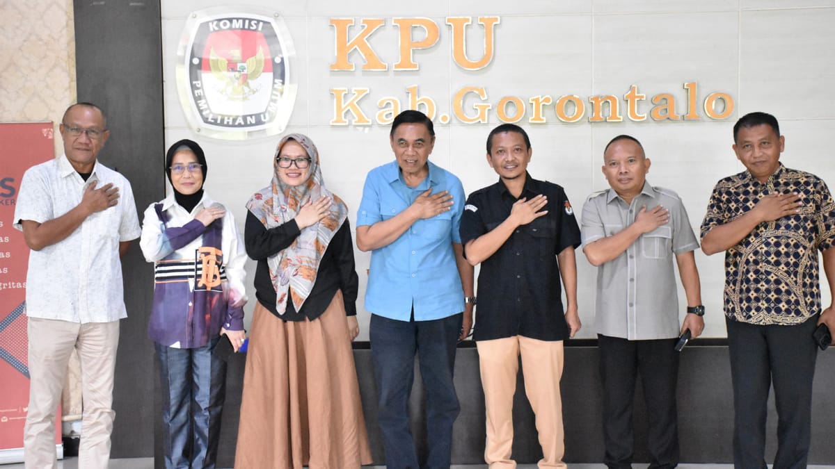 KPU Kabupaten Gorontalo Terima Kunjungan Komisi I Deprov