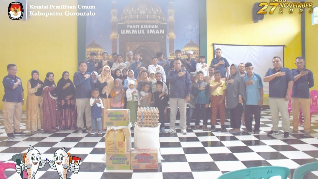 KPU Kabupaten Gorontalo  Santuni Anak Yatim Piatu