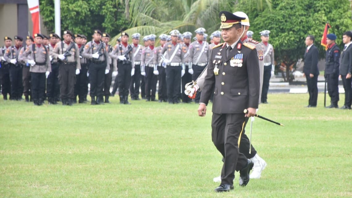 Kapolda Gorontalo Pimpin Upacara Hari Bhayangkara ke-78 Tahun