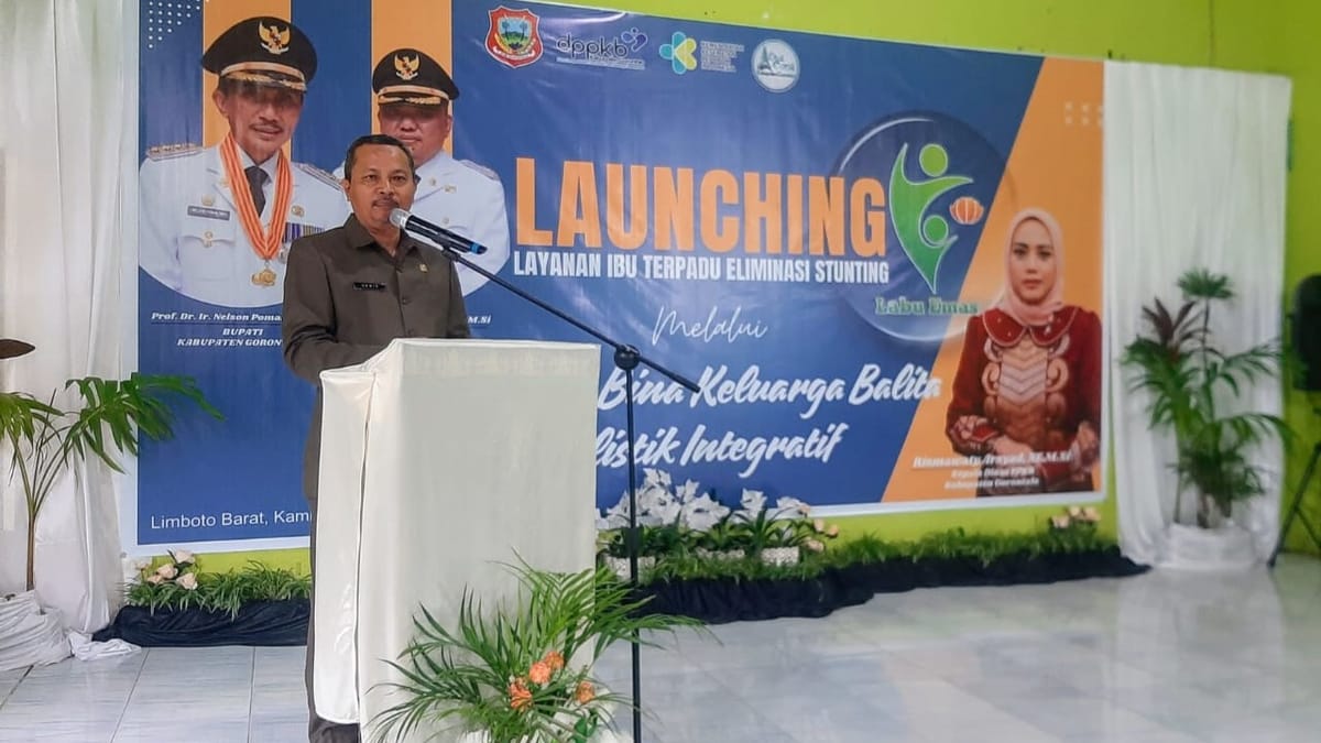 Nawir Tondako Launching Layanan Ibu Terpadu Eliminasi Stunting