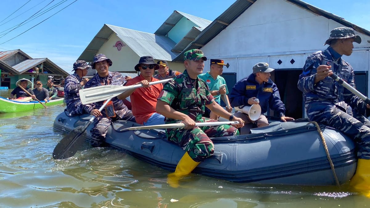 Pemkab Gorontalo Bersama Forkopimda Tinjau Lokasi Banjir