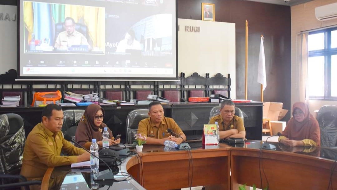 BKAD Kabupaten Gorontalo Hadiri Rapat Virtual dengan Kemendagri