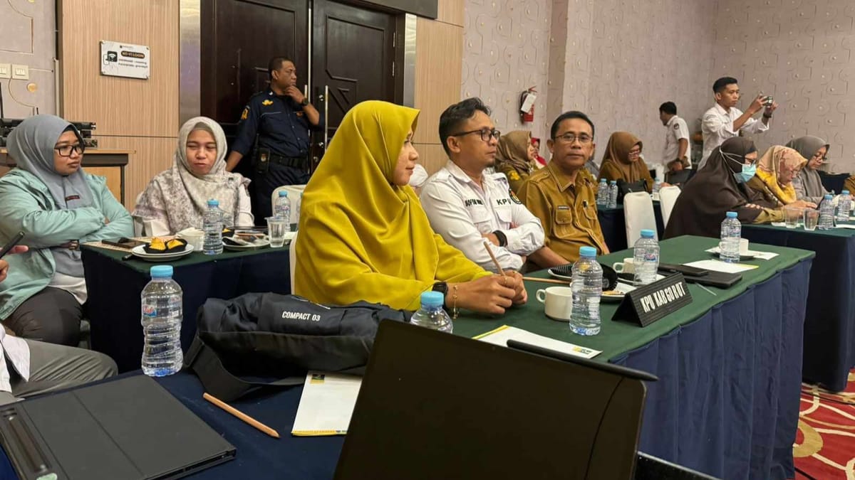 KPU Gorut Ikut Rapat Kerja Persiapan Pemeriksaan Kesehatan Paslon Pemilukada 2024