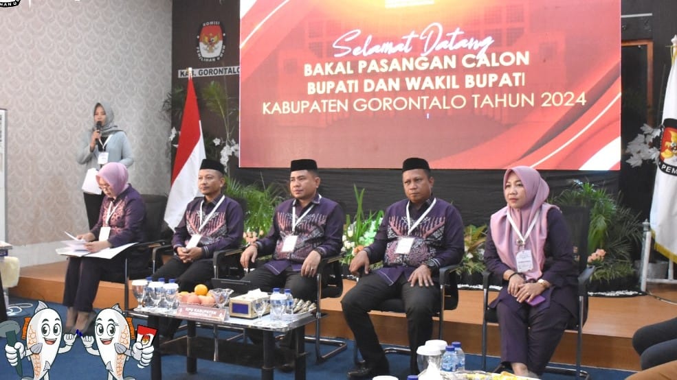 Hari Pertama Pendaftaran Pilkada, KPU Kabupaten Gorontalo Terima 2 Paslon