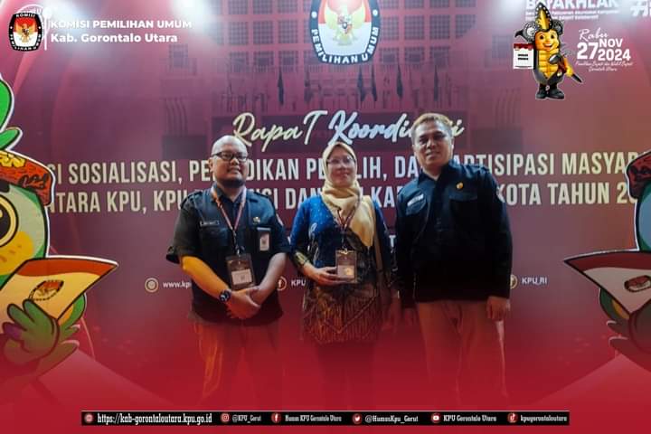 KPU Gorut Hadiri Rapat Kerja Nasional di Surabaya