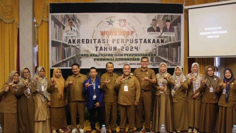 Diarpus Gorontalo Gelar Workshop Akreditasi Perpustakaan Tahun 2024