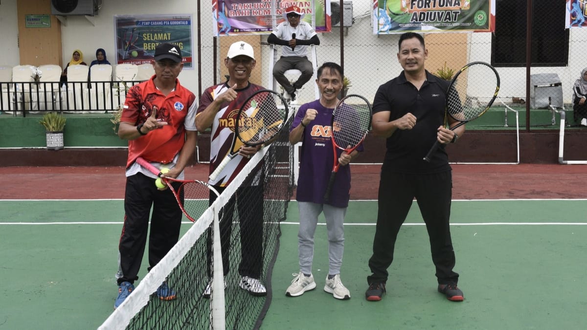 Bupati Gorontalo Resmi Membuka Turnamen Tenis KPTA ke-4