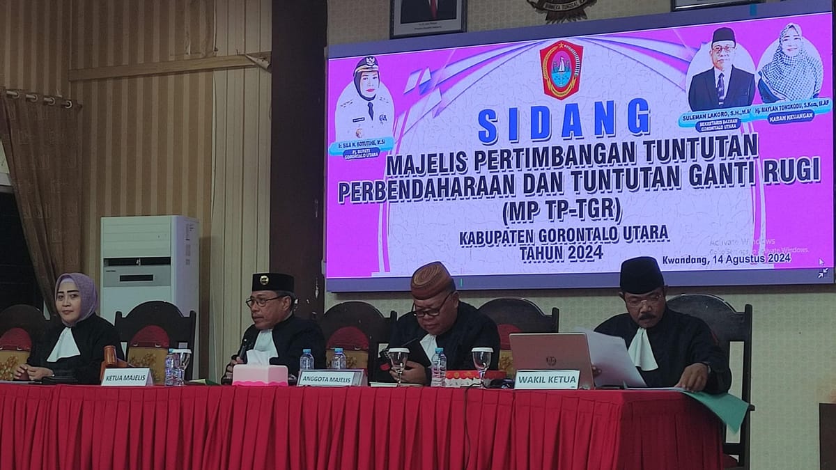 Tuntut Pengembalian Kerugian Negara, Pemkab Gorut Gelar Sidang MP TP-TGR